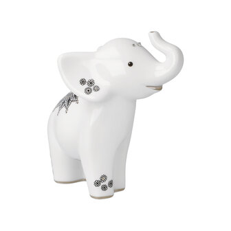 Goebel - Elephant | Decoratief beeld Kamili | Porselein - 11cm - olifant - met kristal