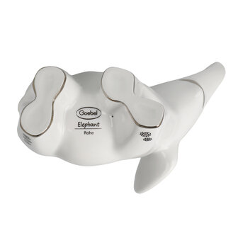 Goebel - Elephant | Decoratief beeld Roho | Porselein - 16cm - olifant - met kristal