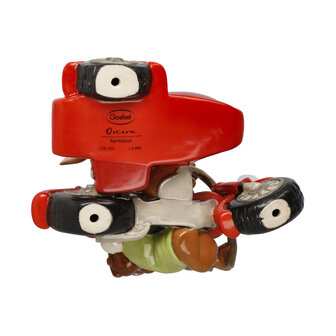 Goebel - Pasen | Decoratief beeld Haas Plezierrit | Aardewerk - 16cm - Paashaas - Limited Edition - 2026