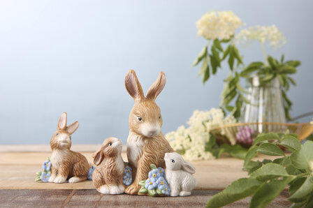 Goebel - Pasen | Decoratief beeld Natuurlijke Haas - Jaarhaas 2026 | Porselein - 8cm - Paashaas