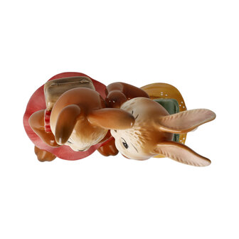 Goebel - Pasen | Decoratief beeld Haas Het geheim | Aardewerk - 11cm - Paashaas - 2026