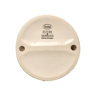 Goebel - Pasen | Decoratief beeld Haas Bloei is een wonder | Aardewerk - 13cm - Paashaas - 2026