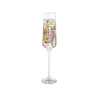 Goebel - Jamez Rizzi | Champagne glas My NYC Day | Glas - 26cm - 200ml - 2 stuks