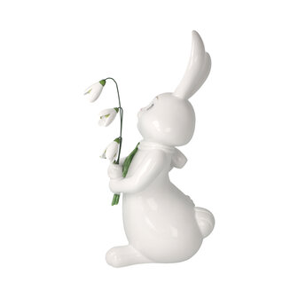 Goebel - P&acirc;ques | Figurine d&eacute;corative Li&egrave;vre de Blanche-Neige - Bienvenue au printemps | Porcelaine - 30 cm - 2026