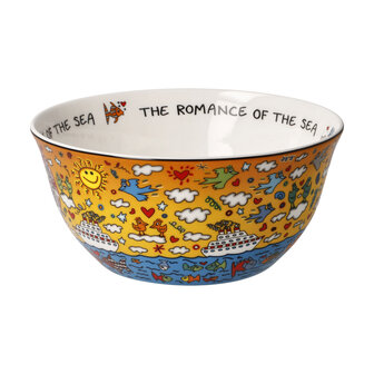 Goebel - James Rizzi | Kom The Romance of the Sea | Schaal - 15cm - porselein - 2 stuks