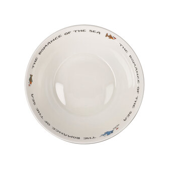 Goebel - James Rizzi | Kom The Romance of the Sea | Schaal - 15cm - porselein - 2 stuks