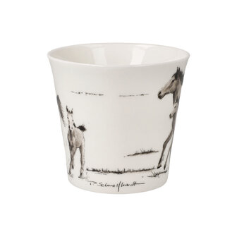 Goebel - Peter Schnellhardt | Koffie / Thee Mok Paarden | Beker - porselein - 350ml - 2 stuks