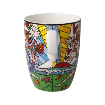 Goebel - Romero Britto | Koffie / Thee Mok Falling | Beker - porselein - 400ml - 2 stuks