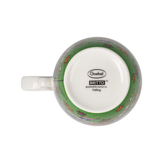 Goebel - Romero Britto | Koffie / Thee Mok Falling | Beker - porselein - 400ml - 2 stuks