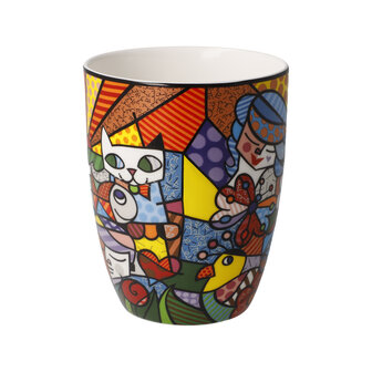 Goebel - Romero Britto | Koffie / Thee Mok Garden | Beker - porselein - 400ml - 2 stuks