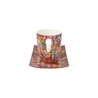 Goebel - James Rizzi | Kop en schotel We are the Birds | Porselein - 19cm - 400ml