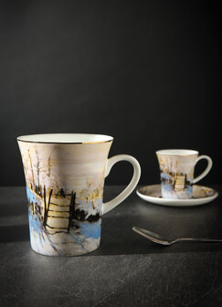 Goebel &ndash; Claude Monet | Espressotasse mit Untertasse Die Elster