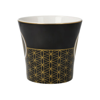 Goebel - Lotus | Koffie / Thee Mok Yin Yang Zwart | Beker- porselein - 350ml - 2 stuks