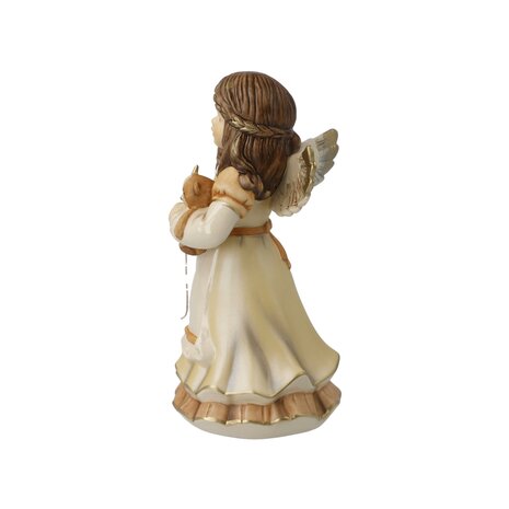Goebel - Weihnachten | Dekorative Statue / Figur Engel in fleißiger Handarbeit | Keramik - 15 cm