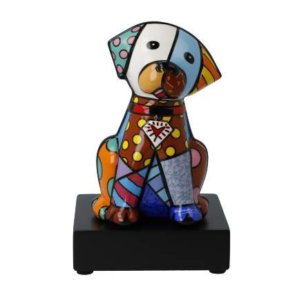 Goebel - Romero Britto | Decoratief beeld / figuur Baby Blue 15 | Porselein - Pop Art - 15cm