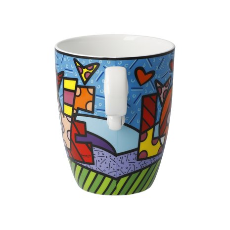 OP=OP Goebel - Romero Britto | Koffie / Thee Mok Love | Beker - porselein - 400ml