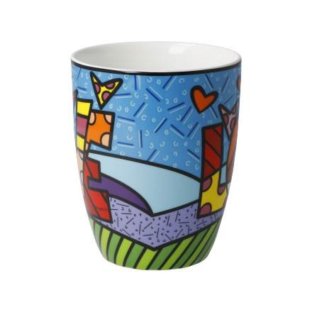 OP=OP Goebel - Romero Britto | Koffie / Thee Mok Love | Beker - porselein - 400ml