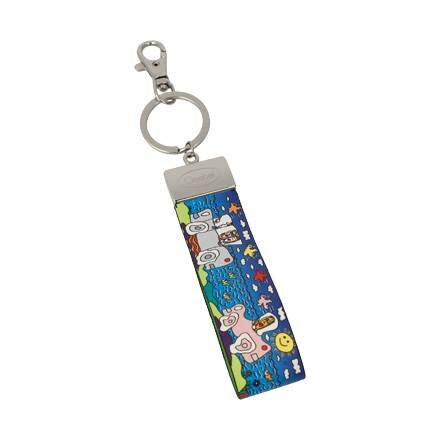 Goebel - James Rizzi | Keychain A Trip to Remember | Leatherette - 16cm