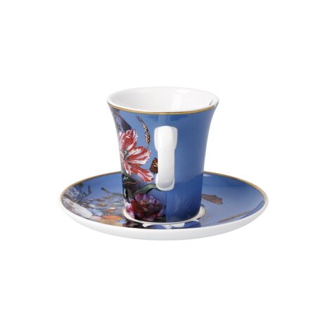 Goebel® - Jan Davidsz de Heem | Espresso kop en schotel "Zomerbloemen" | Koffie, 100ml