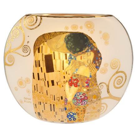 Goebel - Gustav Klimt | Table lamp The Kiss | Glass - 35cm - with real gold