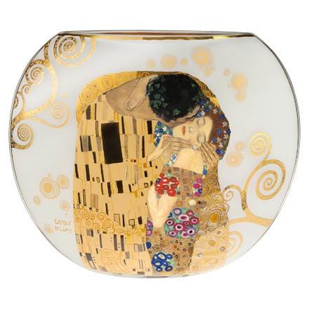 Goebel-Gustav Klimt | Lampe de table Le Baiser | Verre - 35cm - avec de l'or véritable