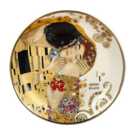 OP=OP Goebel - Gustav Klimt | Sier Schoteltje De Kus | Porselein - 10cm
