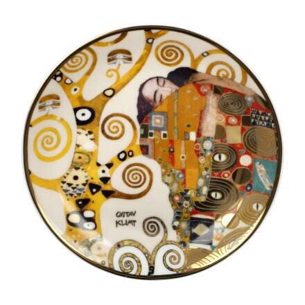 Goebel - Gustav Klimt | Sier Schoteltje De vervulling | Porselein - 10cm