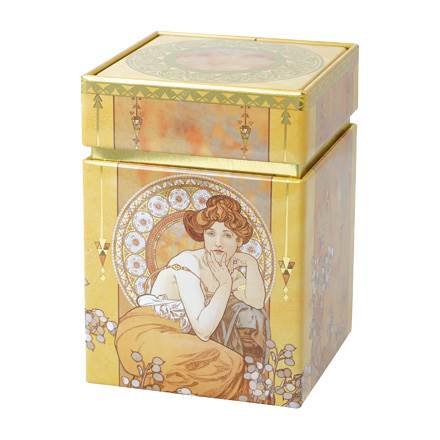 Goebel-Alphonse Mucha | Boîte à thé Topas | Boîte de rangement - 11cm - Artis Orbis