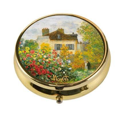 Goebel-Claude Monet | Pilulier La maison d'artiste | Métal - 5cm - 3 compartiments