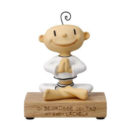  Goebel - Le Petit Yogi | Statue / figurine décorative Ich begrüße den Tag | Porcelaine - 13cm