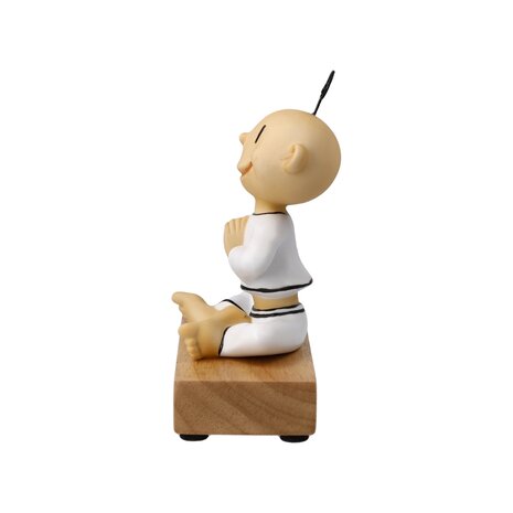 Goebel - The Little Yogi | Decorative statue / figure Ich begrüße den Tag | Porcelain - 13cm