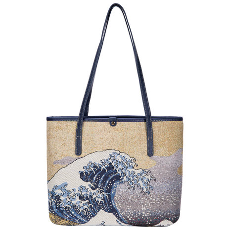 Goebel - Katsushika Hokusai | Bag The Wave | Shoulder bag - 38cm - Fabric