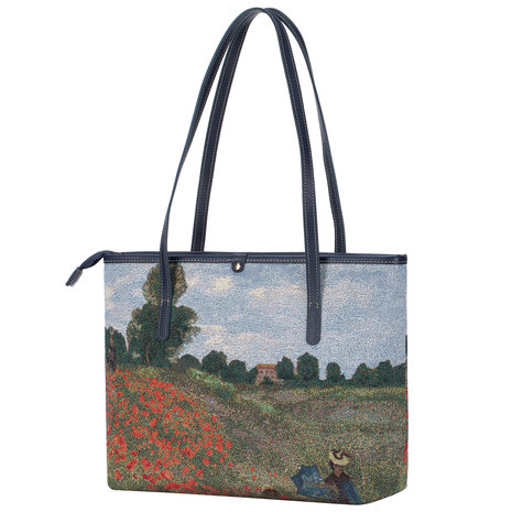  Goebel-Claude Monet | Sac Champ de Coquelicots | Sac bandoulière - 38cm - Tissu