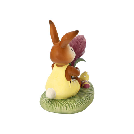 Goebel - Pâques | Image décorative / figure Lièvre Un crocus pour vous | Poterie - 12cm