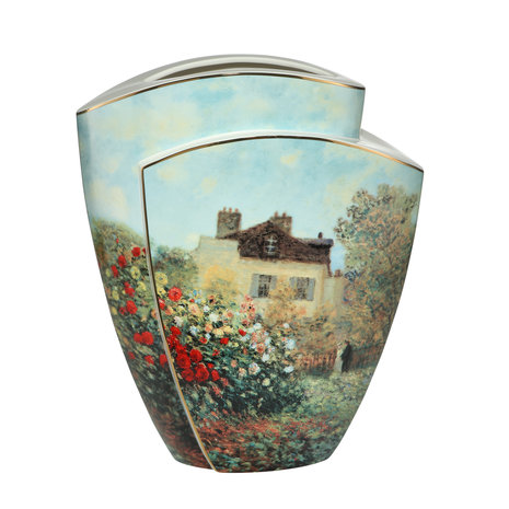 Goebel - Claude Monet | Vase The Artist's House 43 | Porcelain - 43cm - Limited Edition - with real gold