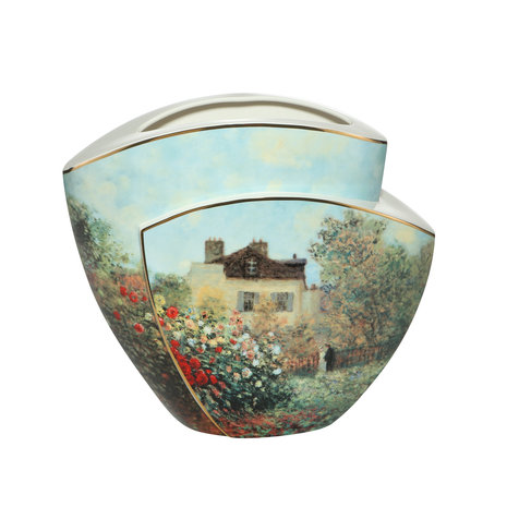 Goebel - Claude Monet | Vase The Artist's House 33 | Porcelain - 33cm - with real gold