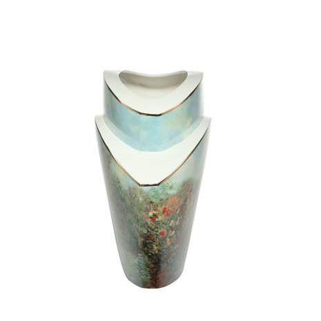 Goebel-Claude Monet | Vase La maison de l'artiste 33 | Porcelaine - 33cm - avec de l'or véritable