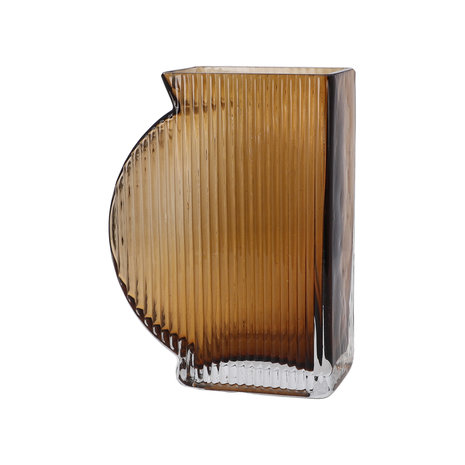 Goebel - Accessoires | Vaas Smoky Amber 15 | Glas - 15cm