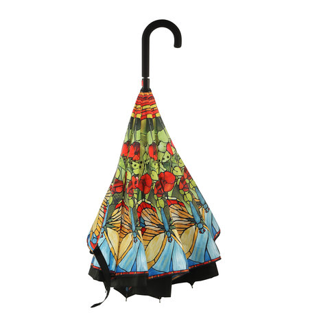 Goebel - Louis Comfort Tiffany | Upside Down Paraplu Vlinders | Artis Orbis - 108cm