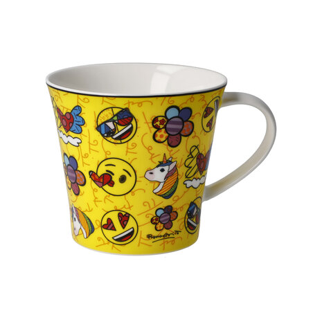 Goebel - Emoji von BRITTO | Tasse - Kaffee-/Teetasse Summer Feelings | Porzellan - 350ml