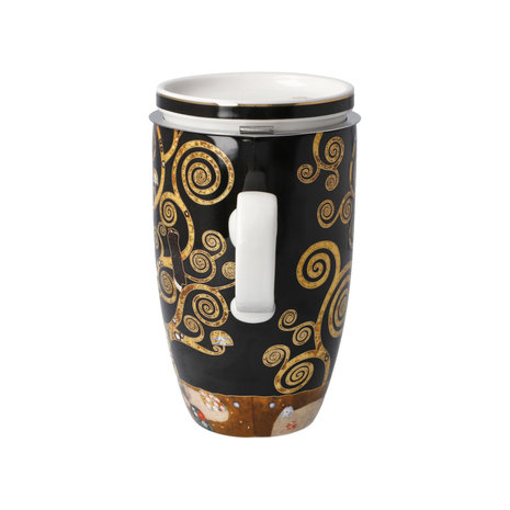 Goebel-Gustav Klimt | Tasse à thé L'arbre de vie | Tasse - porcelaine - 450ml - avec de l'or véritable