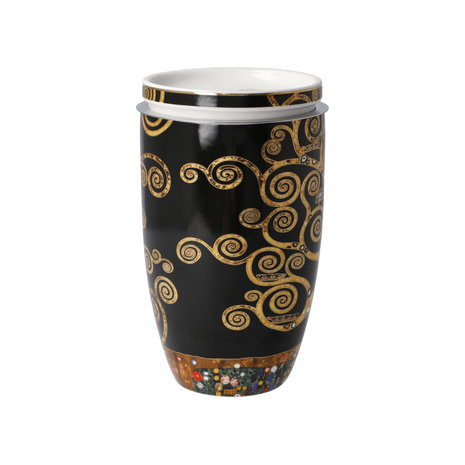 Goebel-Gustav Klimt | Tasse à thé L'arbre de vie | Tasse - porcelaine - 450ml - avec de l'or véritable