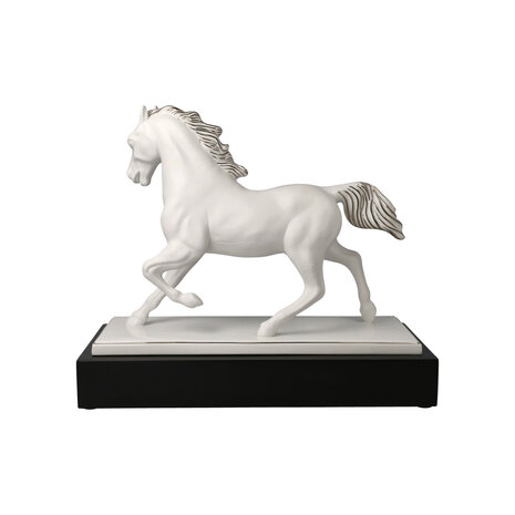 Goebel - Studio 8 | Decoratief beeld / figuur Paard | Porselein - 32cm - met platina