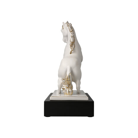 Goebel - Studio 8 | Decorative statue / figure Horse | Porcelain - 31cm - with real gold
