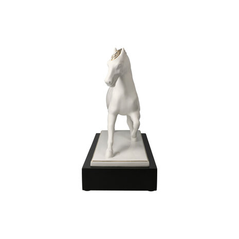 Goebel - Studio 8 | Statue / figurine décorative Cheval | Porcelaine - 32cm - avec de l'or véritable