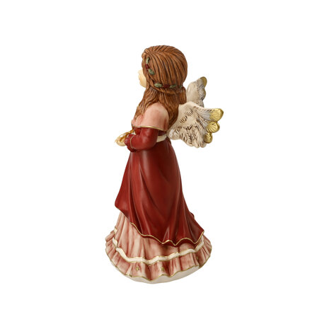 Goebel - Christmas | Decorative statue / figure Angel warm winter greetings | Pottery - 25cm