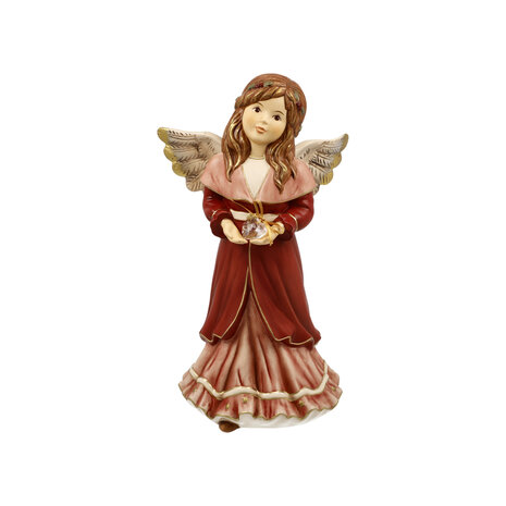 Goebel - Noël | Statue décorative / figure Ange salutations chaleureuses d'hiver | Poterie - 25cm