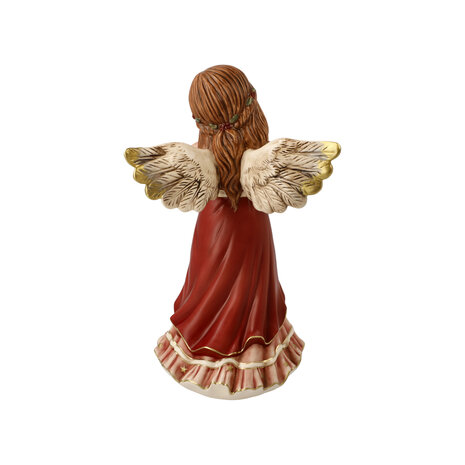 Goebel - Christmas | Decorative statue / figure Angel warm winter greetings | Pottery - 25cm