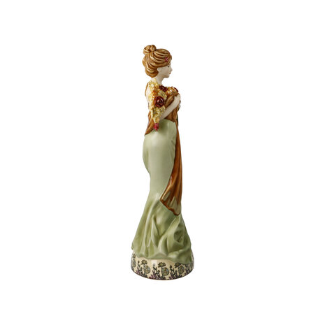 Goebel - Alphonse Mucha | Decorative statue / figure Spring 1900 | Porcelain - 32cm - Limited Edition - with real gold