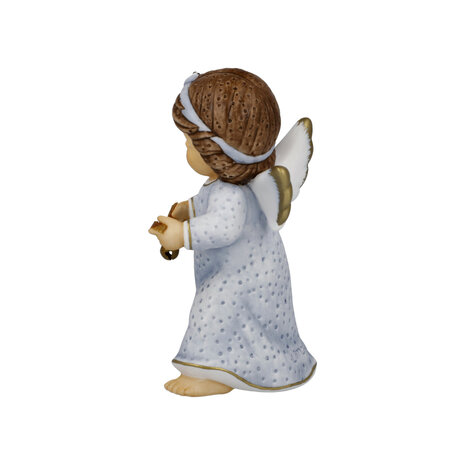 Goebel - Nina & Marco | Decorative statue / figure Angel Jingle bell | Porcelain - 10cm - Christmas